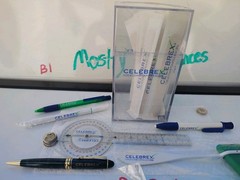 Celebrex Pharma Tongue Depressors Sealed Canister Drug Rep Swag Lot 4 Pens Prop