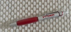 Drug Rep Pharmaceutical Memorabilia Metal VYTORIN Pen w/Plastic Cover, NIP