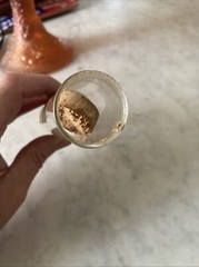 Vintage Pharmacy Sodium Tablets Glass Vial With Cork Paper Label