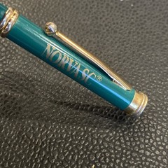 Vtg PFIZER Pharmaceutical Drug Advertising Sales Rep Pen Norvasc Blue Teal Green