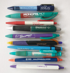 Lot of 10 Pharmacy Drug Representative Pens – Untested- Lot 1