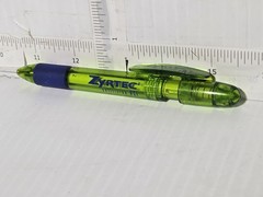 Zyrtec Pharmaceutical Rep Pen Drug Rep Green See-Through Vintage Plastic Ink Pen