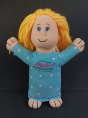 AMBIEN SLEEPY GIRL DRUG REP PROMO DOLL Plush Beanbag