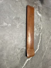 Vintage Metal Medical Advertising WINCO Venilator Co Ruler W/ Leather Pouch