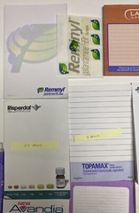 Pharmaceutical Drug Rep Notepads (22) and Pens (14) Miscellaneous Lot