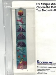 Pharmacy Advertising Note Pad & Acrylic Tray-MISSING PEN-Discontinued BECONASE