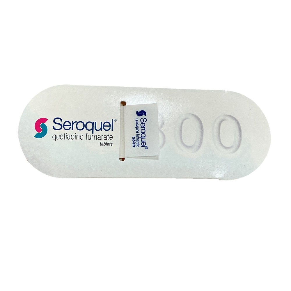 Seroquel Drug Rep Sticky Notes Pharmaceutical Promo Advertising Page Marker