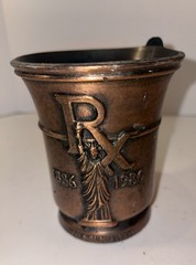 VINTAGE STATUE OF LIBERTY SCHERING MORTAR Prescription RX Doctor Gift Pen Holder