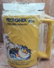 Protonix Coffee Cup Mug Heartburn Monsters Collectible Drug Rep Giveaway HTF