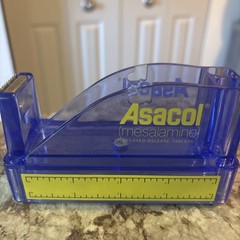 Asacol Mesalamine Tablets Pharmaceutical Advertising Tape Dispenser Rare Prop