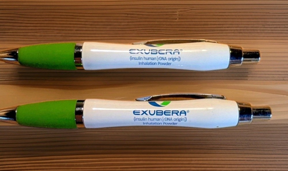Exubera Pfizer Insulin Pharmaceutical Promo Drug Rep Pen HTF