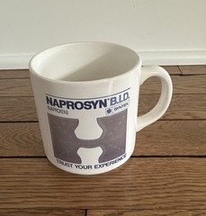 Naprosyn Drug Rep Pharmaceutical Advertising Heat Changing Mug, Used