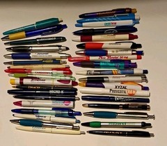 Pharmaceutical Pens Drug Rep Lot of 36 Symbyax, Lodine, Centrax, Claritin & More