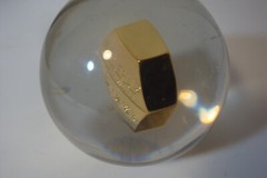 Inderal Ayerst prescription paperweight acrylic used 3 inch diameter