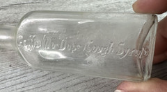 Vintage Early Glass Pharmacy Medicine Bottle Goff’s Cough Syrup