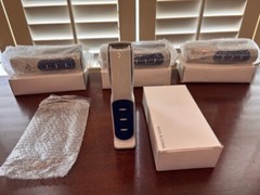 Vintage Original Lot of Four (4) Pfizer „Exubera“ Standup Desk Stapler & Staples