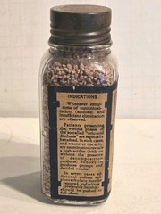 Scarce Vintage Abbott Laboratories Glass Medicine Bottle w/ Label Sodoxylin