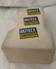 VTG 90’s IMITREX „FIRST TO MARKET“ # ONE RUBBER STRESS RELIEF HAND GRIPER PHARMA