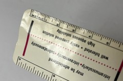 VINTAGE CHLOROMYCETIN ANTIBIOTIC 6-INCH ADVERTISING RULER – PARKE, DAVIS & CO.