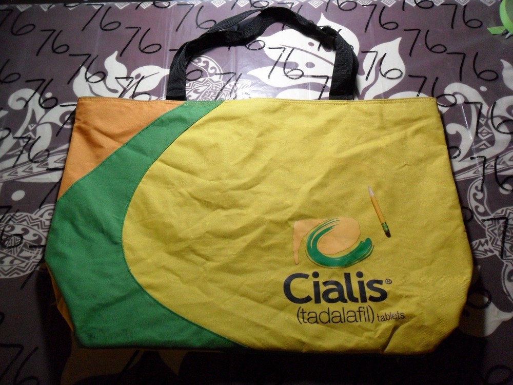 Cialis Promo Lined Bag Light Canvas Damaged/Marking Vntg