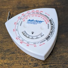 Advicor BMI Calculator Tape Measure Pharmaceutical Advertising Promo