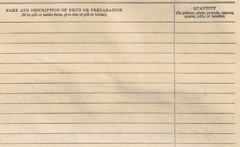 VINTAGE 1939 IRS FORM! INVENTORY OF OPIUM, COCA LEAVES, MARIHUANA, ETC/COMPLETED