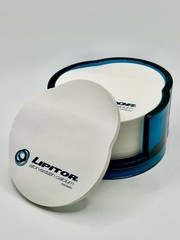 Vintage Lipitor Drug Rep Sticky Note Pad & Blue Acrylic Holder