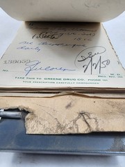 Prescription Atlas Rx Pad Paper Apothecary Druggist Pharmacy Medicine 1950