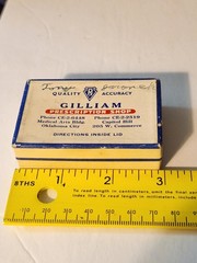 Vintage 1955 GILLIAM Prescription Shop PILL / PHARMACY BOX Tony Jaronek Dr Dill