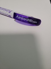 Pulmicort Tubuhaler Drug Rep Pharmaceutical Medical Ad Pen Purple ,white