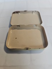 Open Box 1939 Certified Brand Aspirin 12 Tablet Pocket Pill Tin Antique Mini Tin