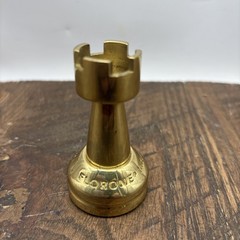 Brass Chess Piece Engraved FLORONE 2.75”