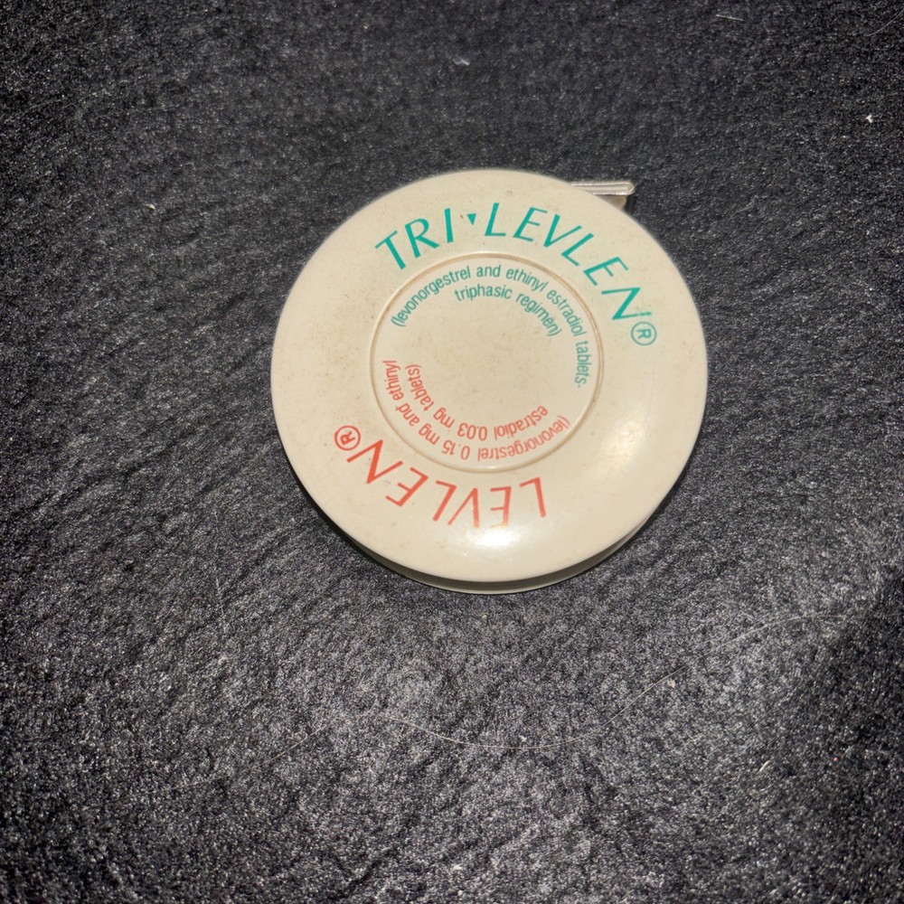 Tri-Levlen Pharmaceutical Advertising 1970s Birth Control History Tape Measure