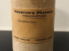 Vintage SACCHARIN SODIUM CONTAINER – Houston’s Pharmacy Prescriptions