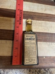 ANTIQUE BUCKELEW’S LINIMENT & PAIN KILLER BOTTLE, SULLIGENT ALABAMA DRUG CO.