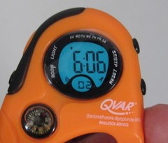Qvar Carabiner Digital Watch Compass Stopwatch Drug Rep Pharmaceutical Promo