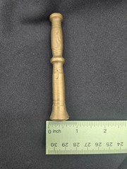 Vintage Solid Brass Mortar And Pestle, 2 X 2.75 And 3.75Inches