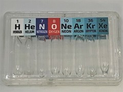 New Micro Low Pressure 8 Gas Ampoules Element Set Helium Xenon Krypton Neon H O