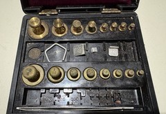 Vintage 1975 – Has 5601 – Brass Pharmacy Calibration Weights Set – Incomplete