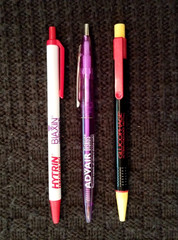 Pharmaceutical Drug Rep Promo Pens: Lot of 3 Working Promotional Pens