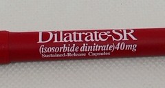 Dilatrate SR Pharmaceutical Drug Rep Pen Red Bic USA Prop Tested Works