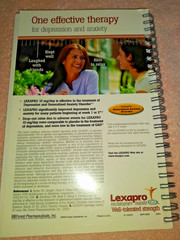 Lexapro Note Book Pharmaceutical Repr Collectibles