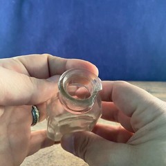 Clear Glass Square Bottle Apothecary Chemical Medical 2Fl Oz 2″ x 1.25″ x 3.5″H