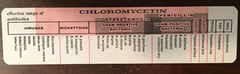 VINTAGE ‚CHLOROMYCETIN‘ ANTIBIOTIC 6-INCH ADVERTISING RULER – PARKE, DAVIS & CO.