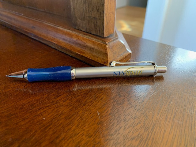 Drug Rep, all metal „Niaspan“ Pen, new, never used. Black ink.