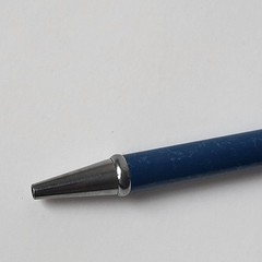Zyrtec Blue Silver Heavy Metal Medical Drug Rep Pharmaceutical Pen Collectible