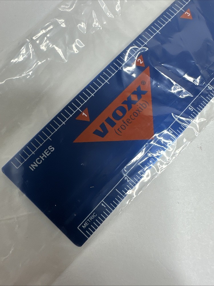 Vioxx 12 Inch Metal Ruler – New In Packaging Pharmaceutical Sales Collectible
