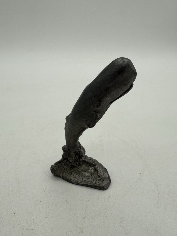 Trandate Labetalol HCI Pharmaceutical Advertising Pewter Whale Figure