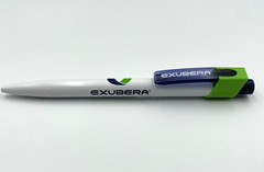 Pfizer Exubera Collectible Drug Rep Click Pen Blue White Green Works