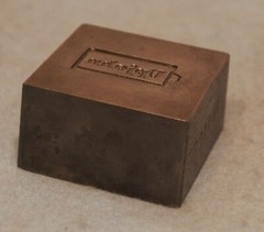 1976 UPJOHN Pharmaceutical Adv Key Fob STEEL STAMPING DIE Robbins RX49